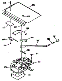 Door Section parts for Kenmore Range 363.9324190 (3639324190, 363 9324190) from AppliancePartsPros.com