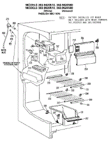 Freezer Section parts for Kenmore Refrigerator 363.9420510 (3639420510, 363 9420510) from AppliancePartsPros.com