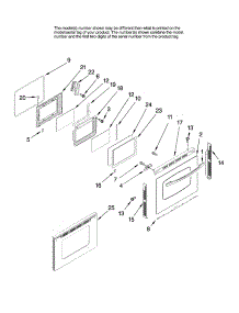 Lower Door Parts parts for Kenmore Range 665.98009700 (66598009700, 665 98009700) from AppliancePartsPros.com