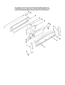 Control Panel Parts parts for Kenmore Range 665.98013801 (66598013801, 665 98013801) from AppliancePartsPros.com