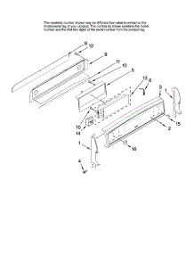 Control Panel Parts parts for Kenmore Range 665.98019700 (66598019700, 665 98019700) from AppliancePartsPros.com