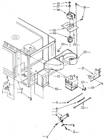 Microwave Magnetron And Air Flow parts for Kenmore Wall Oven 665.9898990 (6659898990, 665 9898990) from AppliancePartsPros.com