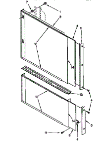 Door And Panel Parts parts for Kenmore Dishwasher 665.KUDI23BWH0 (665KUDI23BWH0, 665 KUDI23BWH0) from AppliancePartsPros.com