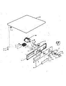 Control Panel, And Top parts for Kenmore Washer 683.81145100 (68381145100, 683 81145100) from AppliancePartsPros.com