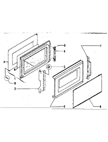 Door Parts parts for Kenmore Microwave 719.8772780 (7198772780, 719 8772780) from AppliancePartsPros.com