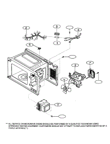 Oven Interior parts for Kenmore Microwave 721.60102000 (72160102000, 721 60102000) from AppliancePartsPros.com