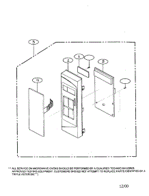 Controller parts for Kenmore Microwave 721.60109000 (72160109000, 721 60109000) from AppliancePartsPros.com