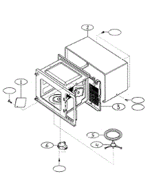 Cabinet Parts parts for Kenmore Microwave 721.60282000 (72160282000, 721 60282000) from AppliancePartsPros.com