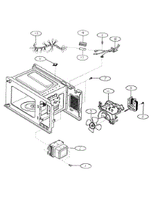 Oven Interior parts for Kenmore Microwave 721.61109100 (72161109100, 721 61109100) from AppliancePartsPros.com