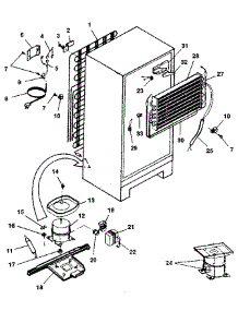Unit parts for Kenmore Refrigerator 253.9618160 (2539618160, 253 9618160) from AppliancePartsPros.com