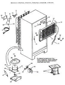 Unit parts for Kenmore Refrigerator 253.9629160 (2539629160, 253 9629160) from AppliancePartsPros.com