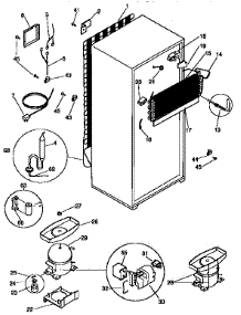 Unit Parts parts for Kenmore Refrigerator 253.9631012 (2539631012, 253 9631012) from AppliancePartsPros.com