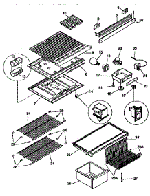 Shelves And Accessories parts for Kenmore Refrigerator 253.9631092 (2539631092, 253 9631092) from AppliancePartsPros.com