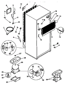 Unit Parts parts for Kenmore Refrigerator 253.9639001 (2539639001, 253 9639001) from AppliancePartsPros.com