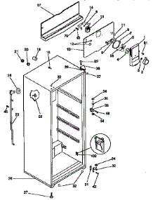 Cabinet Parts parts for Kenmore Refrigerator 253.9639001 (2539639001, 253 9639001) from AppliancePartsPros.com