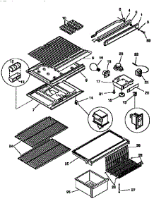 Liner parts for Kenmore Refrigerator 253.9639012 (2539639012, 253 9639012) from AppliancePartsPros.com