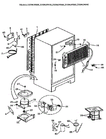 Unit parts for Kenmore Refrigerator 253.9639060 (2539639060, 253 9639060) from AppliancePartsPros.com
