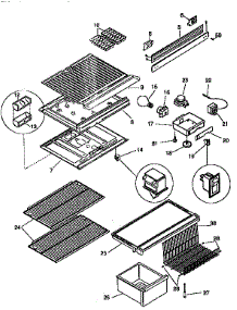 Liner parts for Kenmore Refrigerator 253.9639083 (2539639083, 253 9639083) from AppliancePartsPros.com