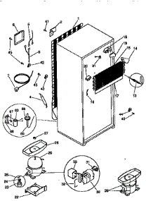 Unit Parts parts for Kenmore Refrigerator 253.9639091 (2539639091, 253 9639091) from AppliancePartsPros.com