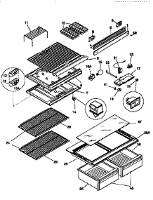 Shelves And Accessories parts for Kenmore Refrigerator 253.9658010 (2539658010, 253 9658010) from AppliancePartsPros.com