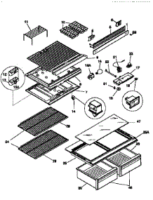 Shelves And Accessories parts for Kenmore Refrigerator 253.9658080 (2539658080, 253 9658080) from AppliancePartsPros.com