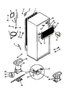 Unit Parts parts for Kenmore Refrigerator 253.9658300 (2539658300, 253 9658300) from AppliancePartsPros.com