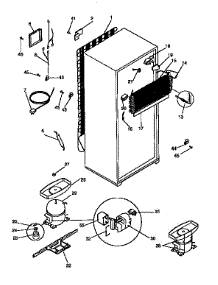 Unit Parts parts for Kenmore Refrigerator 253.9658390 (2539658390, 253 9658390) from AppliancePartsPros.com