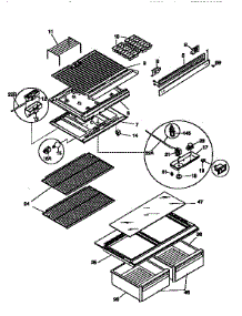 Shelves And Accessories parts for Kenmore Refrigerator 253.9668002 (2539668002, 253 9668002) from AppliancePartsPros.com