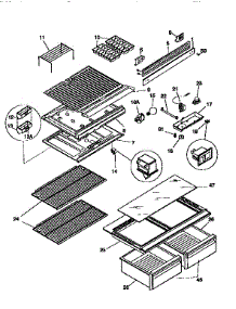 Liner parts for Kenmore Refrigerator 253.9668010 (2539668010, 253 9668010) from AppliancePartsPros.com