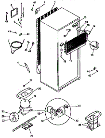 Unit Parts parts for Kenmore Refrigerator 253.9668081 (2539668081, 253 9668081) from AppliancePartsPros.com