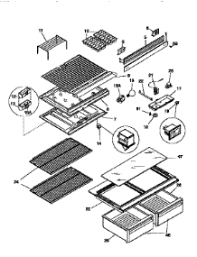 Liner parts for Kenmore Refrigerator 253.9668090 (2539668090, 253 9668090) from AppliancePartsPros.com