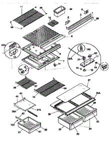 Shelves And Accessories parts for Kenmore Refrigerator 253.9668311 (2539668311, 253 9668311) from AppliancePartsPros.com