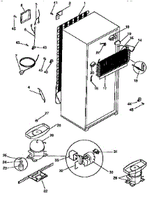 Unit Parts parts for Kenmore Refrigerator 253.9668383 (2539668383, 253 9668383) from AppliancePartsPros.com