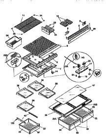 Shelves And Accessories parts for Kenmore Refrigerator 253.9668411 (2539668411, 253 9668411) from AppliancePartsPros.com