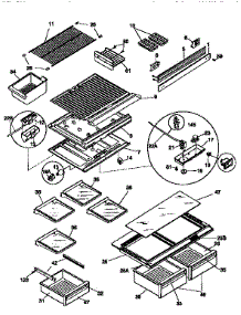 Shelves And Accessories parts for Kenmore Refrigerator 253.9668421 (2539668421, 253 9668421) from AppliancePartsPros.com