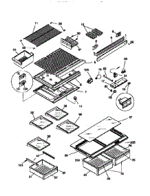 Liner parts for Kenmore Refrigerator 253.9668440 (2539668440, 253 9668440) from AppliancePartsPros.com