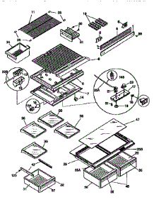 Shelves And Accessories parts for Kenmore Refrigerator 253.9668441 (2539668441, 253 9668441) from AppliancePartsPros.com