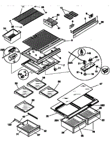 Shelves And Accessories parts for Kenmore Refrigerator 253.9668442 (2539668442, 253 9668442) from AppliancePartsPros.com