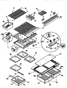 Shelves And Accessories parts for Kenmore Refrigerator 253.9668481 (2539668481, 253 9668481) from AppliancePartsPros.com