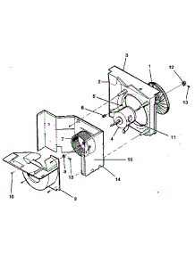 Fan parts for Kenmore Air Conditioner 253.9710820 (2539710820, 253 9710820) from AppliancePartsPros.com