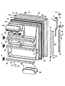 Fresh Food Door parts for Kenmore Refrigerator 363.9631715 (3639631715, 363 9631715) from AppliancePartsPros.com