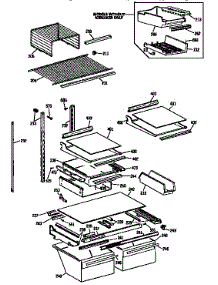 Shelf Parts parts for Kenmore Refrigerator 363.9632715 (3639632715, 363 9632715) from AppliancePartsPros.com