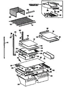 Shelf Parts parts for Kenmore Refrigerator 363.9632724 (3639632724, 363 9632724) from AppliancePartsPros.com