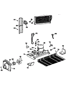 Unit Parts parts for Kenmore Refrigerator 363.9632754 (3639632754, 363 9632754) from AppliancePartsPros.com