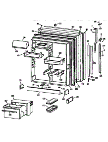 Fresh Food Door parts for Kenmore Refrigerator 363.9632754 (3639632754, 363 9632754) from AppliancePartsPros.com