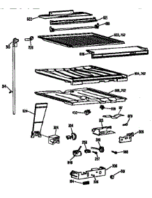 Compartment Separator Parts parts for Kenmore Refrigerator 363.9632754 (3639632754, 363 9632754) from AppliancePartsPros.com