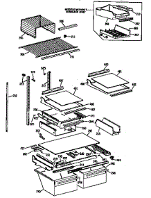 Shelf Parts parts for Kenmore Refrigerator 363.9632755 (3639632755, 363 9632755) from AppliancePartsPros.com