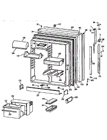 Fresh Food Door parts for Kenmore Refrigerator 363.9632755 (3639632755, 363 9632755) from AppliancePartsPros.com