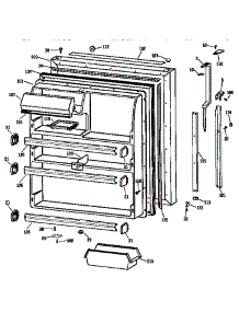 Fresh Food Door parts for Kenmore Refrigerator 363.9634718 (3639634718, 363 9634718) from AppliancePartsPros.com
