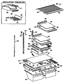 Shelf Parts parts for Kenmore Refrigerator 363.9634728 (3639634728, 363 9634728) from AppliancePartsPros.com